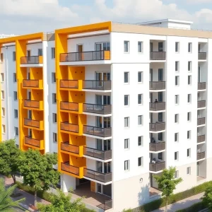Architectural design of affordable housing units in San Francisco's Fillmore District.