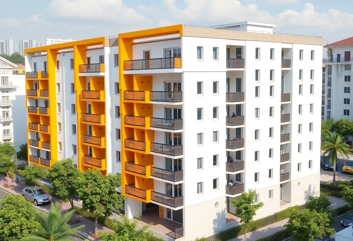Architectural design of affordable housing units in San Francisco's Fillmore District.