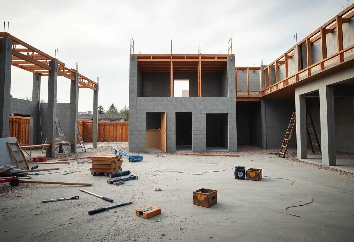 Construction site in Altadena affected by immigration raids.