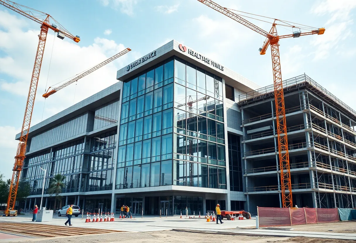 Construction of UC Davis Health facility