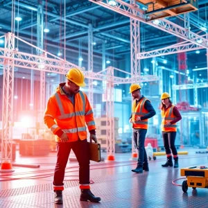 Representation of B2B construction solutions with technology in action