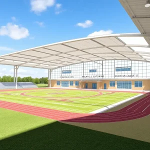 Design concept of athletic facility upgrades at District 218 schools