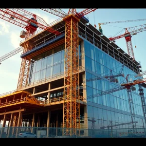 Construction of a high-tech facility by Exyte