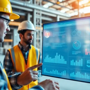 Image of GoCanvas collaboration platform in use on a construction project