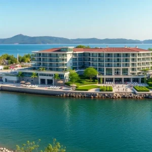 Conceptual design of a new lakeside hotel in Sandpoint