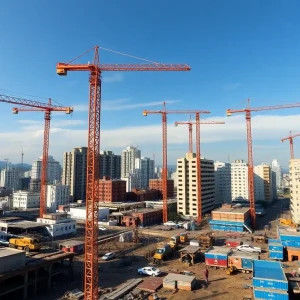 Construction site reflecting growth in Latin America