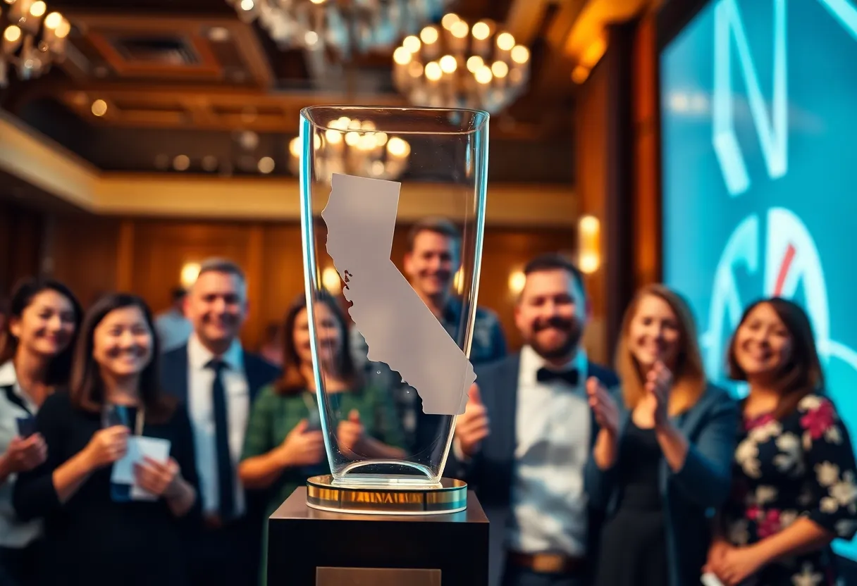 San Diego County celebrating its California Owner of the Year award