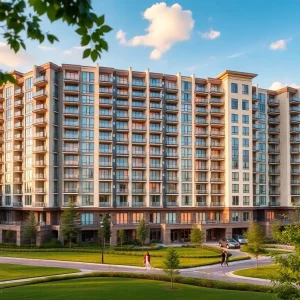 Artist's rendering of Vivante Turtle Creek luxury senior living community