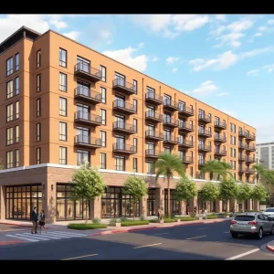 Conceptual view of the Waverly and Westmore development in downtown Pensacola