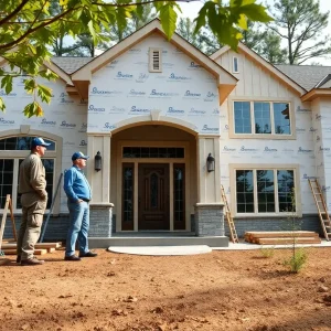 Veterans overseeing the construction of their dream home