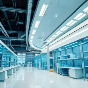 Construction site of Gilead's new pharmaceutical hub in California