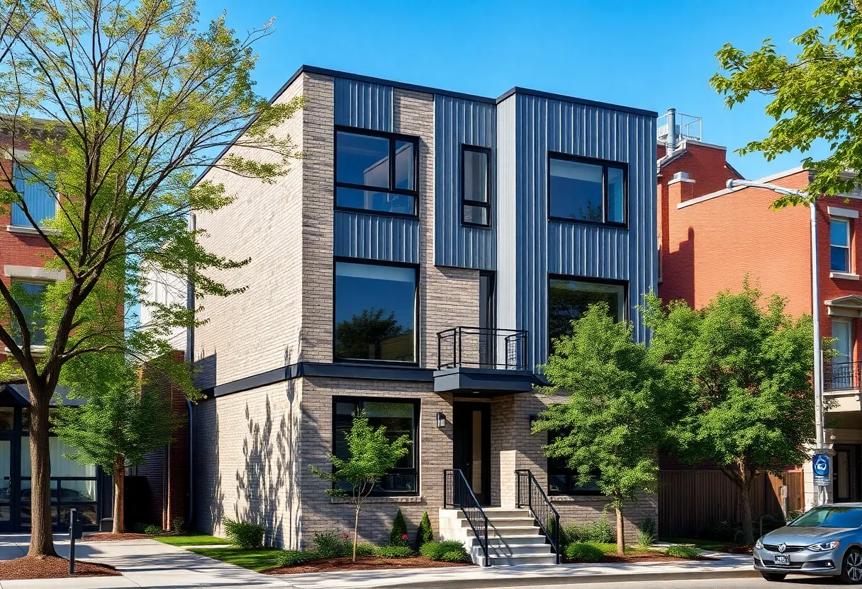 Architectural design of a new single-family dwelling in Rittenhouse Square.
